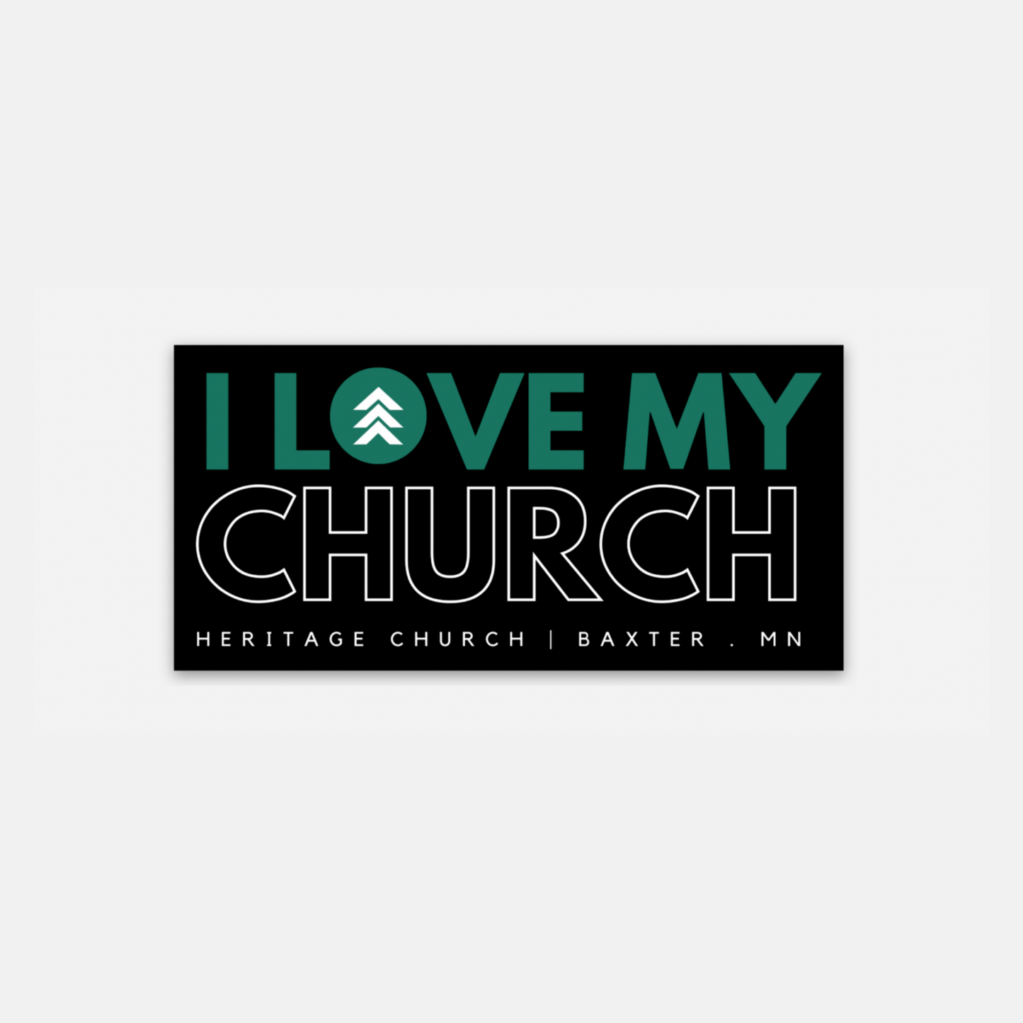 I Love My Church Sticker